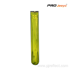 Fluo Yellow LED light PVC Waist Belt